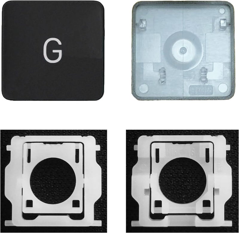 GRMTRV Replacement Individual Key Cap Hinge for MacBook Air 13'' 15'' M3 M4 A3113 A3114 A3240 A3241, 14'' 16'' Pro/Max M4 A3185 A3186 A3401 A3112 A3403 2024-2025 (G) - Image 1